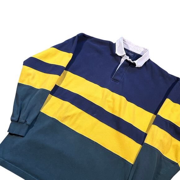 Vintage Britches Polo Rugby Striped Long Sleeve Shirt - Picture 2 of 4